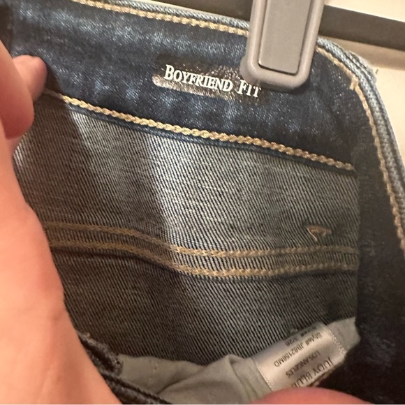 Judy Blue Very Distressed Mid Rise? Cotton Boyfriend Fit Dark Wash Jeans 26 - Picture 11 of 16